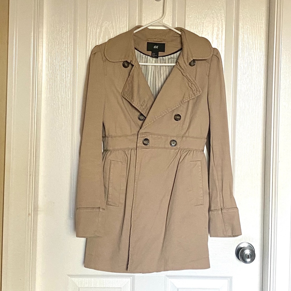 H&M Brown Trench Coat / Peacoat